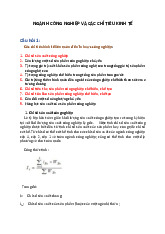 Các chỉ tiêu kinh tế liên quan đến ngành công nghiệp | Môn Quản lý công nghiệp - Đại học Mỏ – Địa chất