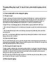Từ ghép đẳng lập là gì? Ví dụ & Cách phân biệt từ ghép chính phụ | Tiếng Việt 4