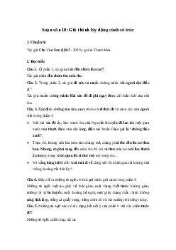 Soạn bài Gió thanh lay động cành cô trúc - Cánh diều 10