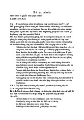 Bài Tập Về Nhà Quản Trị Nhân Lực | Đại học Kinh tế kỹ thuật công nghiệp