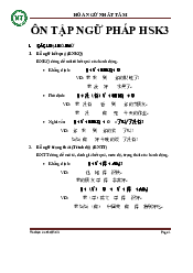 Đề cương ôn tập ngữ pháp - Tiếng Trung | Đại Học Hà Nội