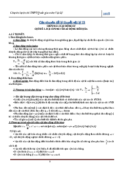 Chuyên đề lý thuyết Vật lý lớp 12 có đáp án Luyện thi THPT Quốc gia