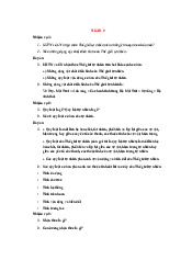 Câu hỏi và đáp án môn khoa học tự nhiên và công nghệ - Tuần 2| Đại học Sư Phạm Hà Nội