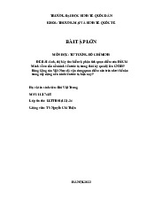 Bài tập lớn môn Tư tưởng Hồ Chí Minh | Đại học Nội Vụ Hà Nội