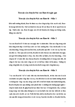 Văn mẫu Tóm tắt câu chuyện Nai con Bam-bi (4 mẫu) | Kết nối tri thức