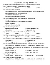 ÔN TẬP HỌC KÌ I - KHTN 8 - Đề 3