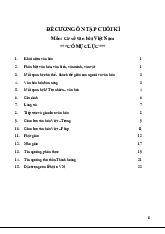 Đề cương Ôn tập Cuối kỳ | Cơ sở văn hóa | Trường Đại học Khoa học Tự nhiên, Đại học Quốc gia Hà Nội