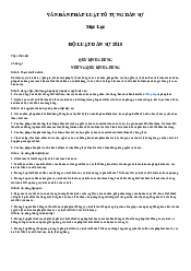 Văn bản quy phạm pháp luật - Luật Dân Sự | Trường Đại học Luật, Đại học Quốc gia Hà Nội