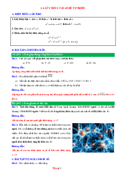Phương pháp giải Bài: 4 Lũy thừa với số mũ tự nhiên Toán 6 Chân trời sáng tạo