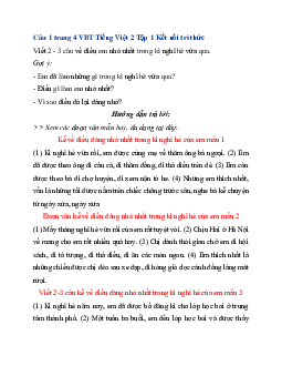 Giải VBT Tiếng Việt 3 trang 4, 5 Bài 1: Ngày gặp lại | Kết nối tri thức