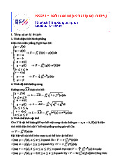 Ứng dụng tích phân | Lý thuyết giải tích