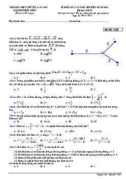Đề thi KSCL Toán ôn thi THPT Quốc gia 2019 trường THPT chuyên Lam Sơn – Thanh Hóa
