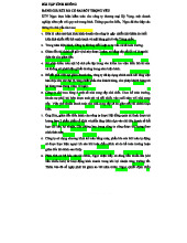 Bài Tập Tình Huống: Đánh Giá Rủi Ro Trong Kiểm Toán BCTC