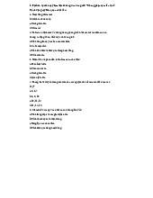 Bài Tập Trắc Nghiệm và Phân Tích Rủi Ro môn Kiểm soát nội bộ | Trường Đại học Sư phạm Kỹ thuật Thành phố Hồ Chí Minh