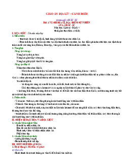 Giáo án Địa Lí 7 Bài 1: Vị trí, phạm vi và đặc điểm tự nhiên châu Âu | Cánh diều