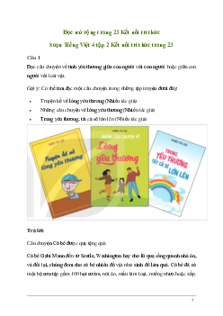 Soạn bài Đọc mở rộng trang 23 | Kết nối tri thức