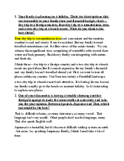 Bài tập tự luận tiếng anh (Có lời giải).