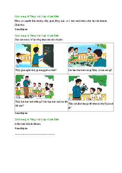 Giải SGK môn Tiếng việt 2 - Bài 6; Kể chuyện đã học: Chậu hoa (3)| Cánh Diều