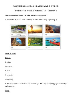 Tiếng Anh lớp 6 Unit 8 lesson 1 - Smart World