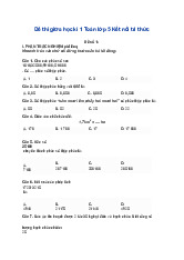 Đề thi giữa học kì 1 Toán lớp 5 Kết nối tri thức