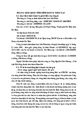 Khái quát tình hình thực tập. Trường đại học Nguyễn Tất Thành
