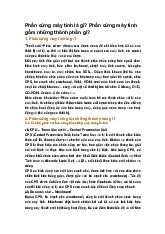 Phần cứng máy tính là gì? Phần cứng máy tính gồm những thành phần gì?