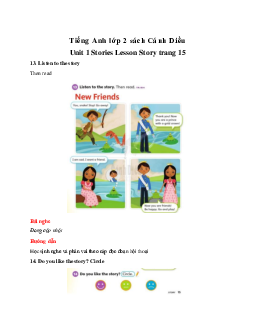 Unit 1 Stories Lesson Story trang 15 | Tiếng anh 2  Explore our World