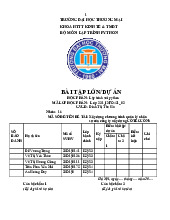 Xây dựng chương trình quản lý nhân sự của công ty xây dựng COTECCONS | Bài tập lớn Lập Trình Python