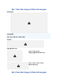 Giải SGK Toán lớp 2 bài 8: Đề-xi-mét|  Chân trời sáng tạo