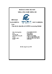 Tiểu luận Mạng không dây và di động | Trường đại học Điện Lực
