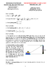 Đề thi thử Toán vào lớp 10 năm 2025 – 2026 trường TH&THCS Hồ Tùng Mậu – Nghệ An
