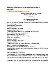 Mẫu hợp đồng thuê nhà làm văn phòng công ty mới nhất