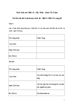 Giải Lịch sử Địa lí lớp 4 Bài 13: Văn Miếu - Quốc Tử Giám | Kết nối tri thức