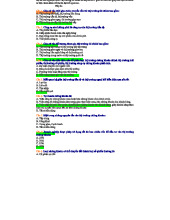 Tổng hợp Trắc nghiệm Thị trường tài chính - Đề Số 1, 2 và 4