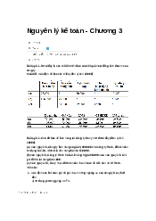 Bài tập chương 3- Môn Nguyên lý kế toán | Đại học Kinh Tế Quốc Dân