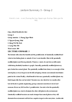 Bài luận môn tiếng Anh