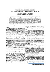 THỰC TRẠNG MỨC ĐỘ HẠNH PHÚC  CỦA CÁN BỘ, VIÊN CHỨC THUỘC ĐẠI HỌC ĐÀ NẴNG