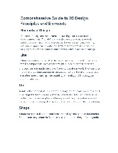 Comprehensive Overview of 2D Design Principles & Elements