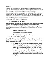 Lý thuyết Viral Marketing: Các Chiến Lược và Bước Thực Hiện môn Kinh tế vi mô | Trường đại học Mở Hà Nội