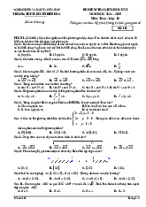 Đề giữa học kỳ 1 Toán 10 năm 2024 – 2025 trường chuyên Biên Hòa – Hà Nam