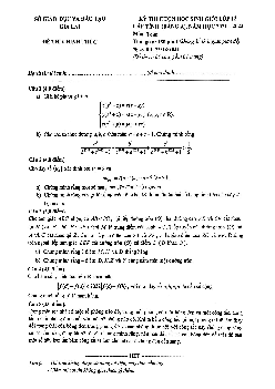Đề thi chọn học sinh giỏi Toán 12 cấp tỉnh năm 2021 – 2022 sở GD&ĐT Gia Lai