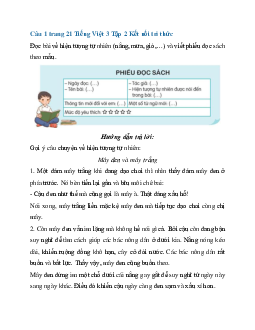 Giải SGK Tiếng Việt 3 trang 21 Bài 4: Những cái tên đáng yêu - Đọc mở rộng | Kết nối tri thức