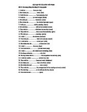 BTAP - Bài Tập Về Câu Ước Với Wish