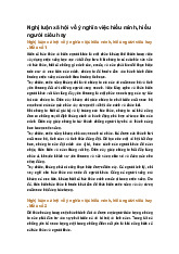 Nghị luận xã hội về ý nghĩa việc hiểu mình, hiểu người siêu hay