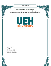 Tiểu luận kinh tế vĩ mô | Đại học Kinh tế Thành phố Hồ Chí Minh