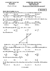 Đề kiểm tra cuối học kì 2 Toán 8 năm 2024 – 2025 sở GD&ĐT Bắc Giang