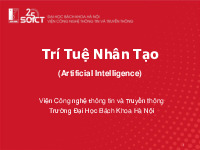 Tổng hợp bài giảng môn Nhập môn trí tuệ nhân tạo_Thầy Ngô Văn Linh| Bài giảng môn Nhập môn trí tuệ nhân tạo| Trường Đại học Bách Khoa Hà Nội