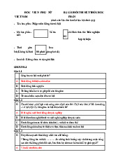 Bộ câu hỏi trắc nghiệm thi kết thúc học phần môn Công tác xã hội | Học viện Phụ nữ Việt Nam