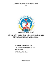 Đề tài: Hãy phân tích các chính sách điều Tiết độc quyền của nhà nước | Tiểu luận môn Kinh tế vĩ mô | Trường Đại học Kinh Tế Quốc Dân