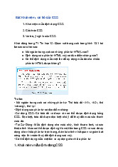 Giải SGK Tin học 12 Kết nối tri thức Bài 13: Khái niệm, vai trò của CSS